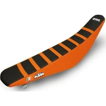 Auto-moto Potah sedla KTM EXC+EXCF / 17-19 + SX+SXF / 16-18 - barva černo-oranžová - typ potahu ZEBRA BB1524Z