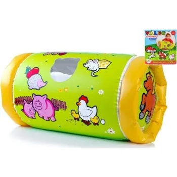 Hračka pro nejmenší Válec s rolničkou nafukovací Moje první zvířátka 42x23cm v krabici 6m+ MPZ