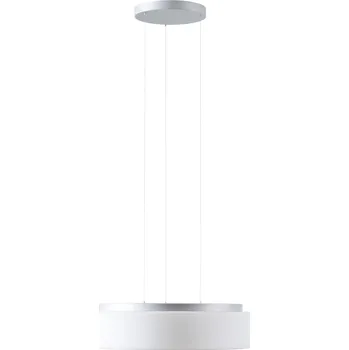 OSMONT ERI67407 ERIS LE4 závěsné skleněné svítidlo stříbrná / bílá IP40 3000 K 47W LED DALI