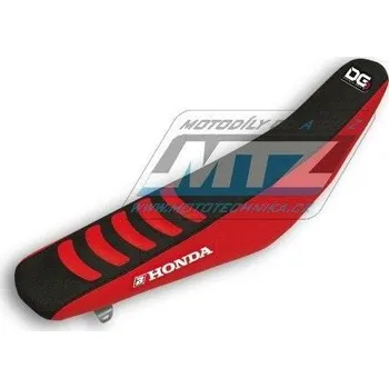 Motodíl Potah sedla Honda CRF250R / 04-09 + CRF250X / 04-19 + CRF450X / 04-16 - barva černo-červená - typ potahu DG3 HONDA CRF 250 X 2004-2017
