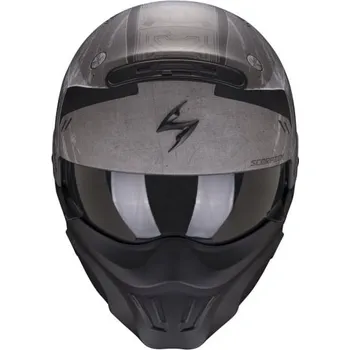Motodoplněk Moto přilba SCORPION EXO-COMBAT EVO INCURSION matná stříbrno/černá 2H14033558
