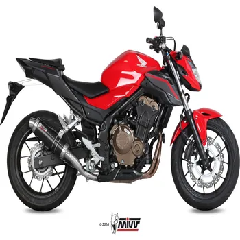 Motodíl Koncovka výfuku MIVV GP H.062.LXB Černá nerezová ocel HONDA CB 500 F 2016-2018