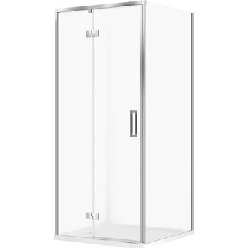 CERSANIT LARGA sprchový kout levý chrom 80x80 se sprchovou vaničkou TAKO 80x80x4 bílý S601-345