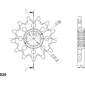 Řetězová sada pro motocykl Řetězové kolečko SUPERSPROX CST-824:16 16 zubů, 520 HUSQVARNA SM 610 S 2000-2006