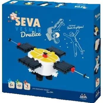 ostatní stavebnice Stavebnice SEVA VESMÍR Družice plast 425ks v krabici 35x33x5cm