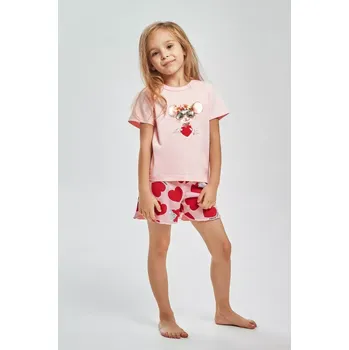 3559 DÍVČÍ PYŽAMO MIKA 122-140 Růžová 140