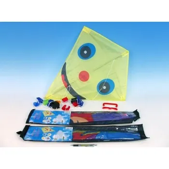 Létající drak Drak létající nylon s obrázky 4dr. 60x70cm