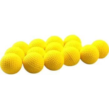 Dětská zbraň Žluté pěnové kuličky 25 ks průměr cca 2,2 cm Náhradní munice pro Nerf Rival Kulaté náboje Munice do dětských pěnových zbraní