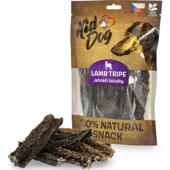 Pamlsek pro psa KIDDOG 100% Natural Snack, jehněčí žaludek, 12 cm / 100 g