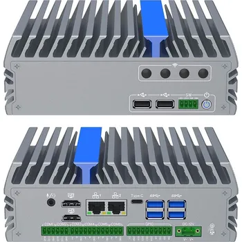 Stolní počítač IEXP-522 průmyslový počítač, 2× 2.5G LAN, 6× COM, fanless, Varianty zboží i7 - 1255U