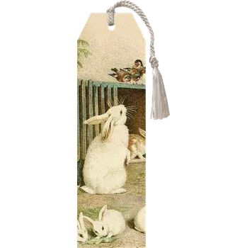 Záložka Knižní záložka Spring Animals Bunnies