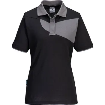 pracovní tričko PORTWEST Tričko PW219, krátký rukáv, dámské POR-PW219BZRM M Černá/šedá