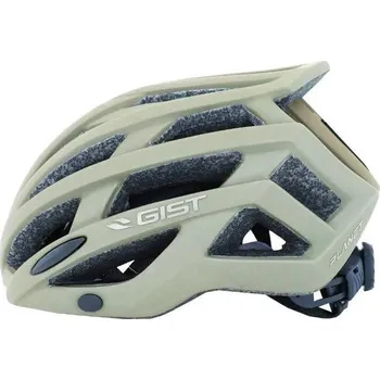 Cyklistická přilba GIST Helma na kolo s nastavením kolečka - integrované osvětlení Gist E-Bike Planet Ur ŠEDÁ