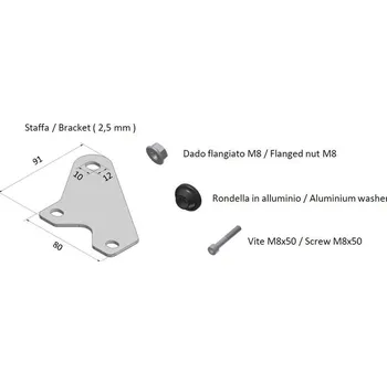 Motodíl Montážní sada MIVV pro tlumič výfuku Speed Edge 50.SC.KU.001.SRX