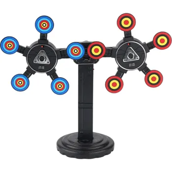 Dětská zbraň Terč na střelbu 46 x 16 x 39 cm Rotující 360° pohyblivý terč se zvukovými efekty a digitálním počítadlem pro dětské pěnové zbraně