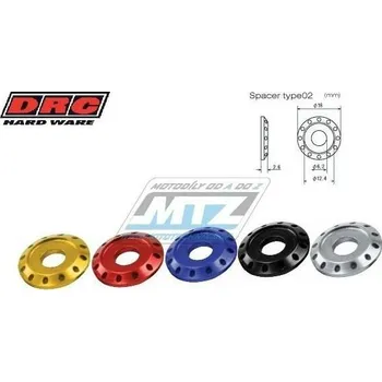 Auto-moto Podložka Alu ¤6 - DRC Aluminum Spacer Type02 (M6 18mm) - DRC D58-57-214 - modrá DF5857214