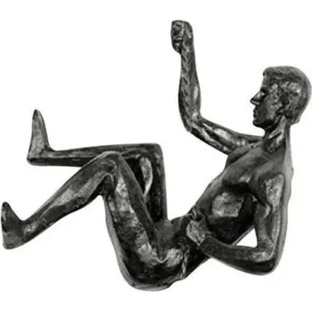 Trojrozměrná soška z pryskyřice 10 x 11 cm Horolezec při výstupu Dekorativní soška pro interiér nebo sběratelskou figurku