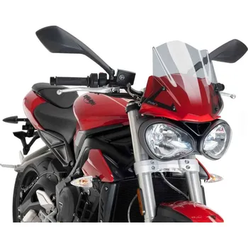 Plexi štít PUIG NEW GEN. SPORT 9999H kouřová TRIUMPH Street Triple 675 2017-2017