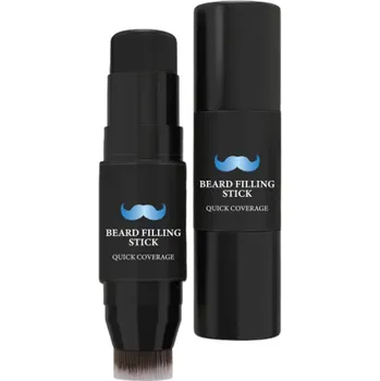 Barva na vlasy Tyčinka na barvení vousů se štětečkem Korektor vousů pro doplnění barvy Maskování řídkých míst Optické zahuštění vousů Pánská úprava vousů Black