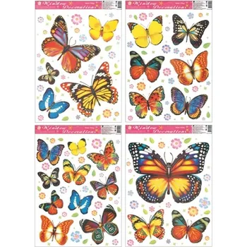 Okenní dekorace Maják Folie 42x30cm motýli okenní