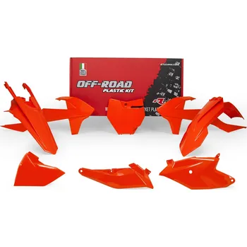 sada plastů KTM, RTECH (oranžová, 6 dílů, vč. krytů vzduch filtru) KTM SX 85 2018-2021