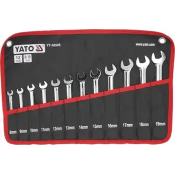 Ruční nářadí Yato - Sada kombinovaných klíčů s ráčnou 12ks