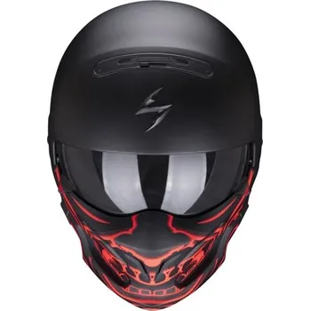 Motodoplněk Moto přilba SCORPION EXO-COMBAT EVO SAMURAI matná černo/červená 2H17367226