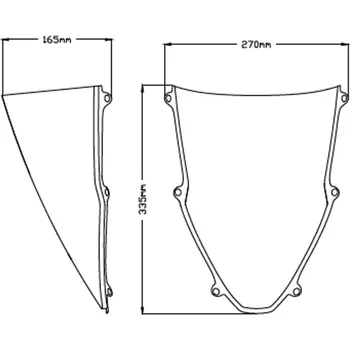 Plexi štít PUIG R-RACER 20314H kouřová 20314H