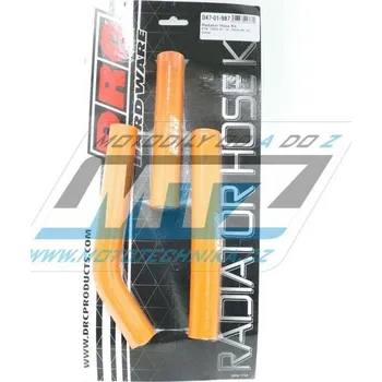 Auto-moto Hadice chladiče DRC RADIATOR HOSE KIT - DRC D47-01-987 - KTM 125SX + 144SX + 150SX / 07-10 - oranžové (sada 3ks) DF4701987
