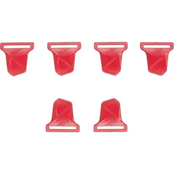 Auto-moto sada přezek pro chrániče kolen BIONIC-10 a 7 , ALPINESTARS (červené, sada 6 ks) 6952319-30-OS