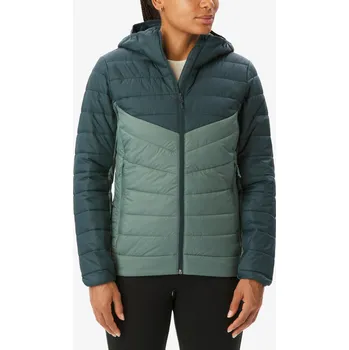QUECHUA Dámská prošívaná bunda MH 500 S MODRÁ|ZELENÁ