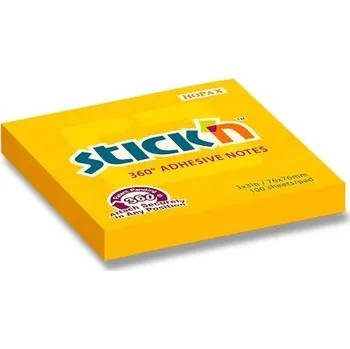 Samolepící bloček Samolepicí bloček Hopax Stick’n Notes 360 76 x 76 mm, 100 listů - oranžový