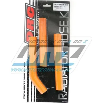 Auto-moto Hadice chladiče DRC RADIATOR HOSE KIT - DRC D47-01-988 - KTM 125SX+150SX / 07-15 - oranžové (sada 3ks) DF4701988