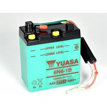 Motobaterie Konvenční 6V akumulátor bez kyseliny YUASA 6N6-1B 101897