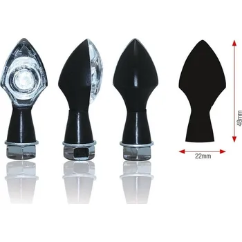 Moto sedlo Indikátory LED napájení BIHR TL-TJ-058-2BLACK