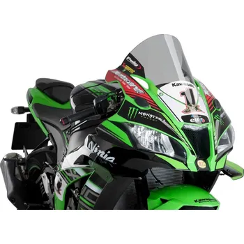 Plexi štít PUIG RACING 9849H kouřová KAWASAKI ZX-10R Ninja 2016-2019