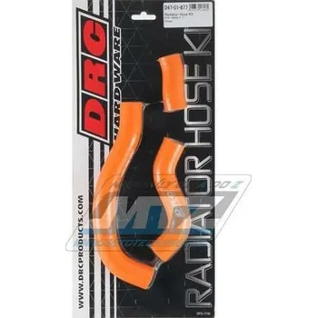 Auto-moto Hadice chladiče DRC RADIATOR HOSE KIT - DRC D47-01-877 - KTM 450SXF / 07-12 + 450SMR - oranžové (sada 3ks) DF4701877