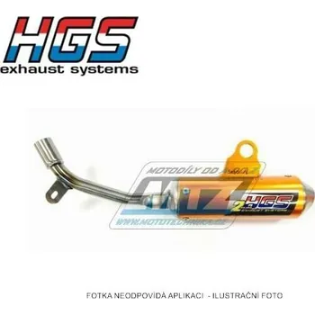 Výfuk pro motocykl Koncovka (tlumič) výfuku HGS - KTM 50SX / 02-08 - stříbrná HGS-KTM.016-KONC