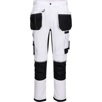 Pracovní oblečení PORTWEST Kalhoty CD845 WX2 Eco Craft Holster Trousers do pasu POR-CD845WHR40 Bílá 40 Standartní