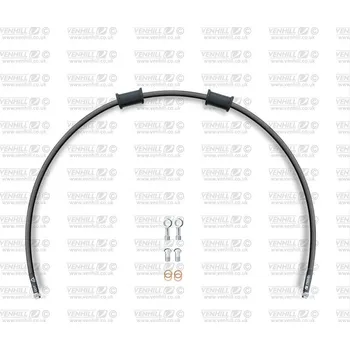 Hadice zadní brzdy Venhill POWERHOSEPLUS HON-10011RS-BK (1 hadice v sadě) černé hadice, nerezové koncovky HON-10011RS-BK