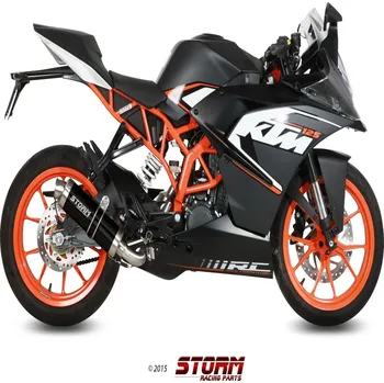 Auto-moto Výfuk kompletní 1x1 STORM GP KT.016.LXSB Černá ocel KTM RC 125 2014-2016