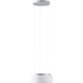 OSMONT ERI70420 ERIS LE2 závěsné skleněné svítidlo stříbrná / bílá IP40 3000 K 14W LED DALI