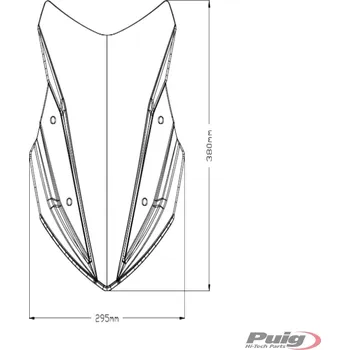 Plexi štít PUIG SPORT 20773H kouřová 20773H