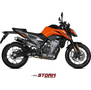 Auto-moto Koncovka výfuku STORM GP KT.020.LXSB Černá nerezová ocel KT.020.LXSB