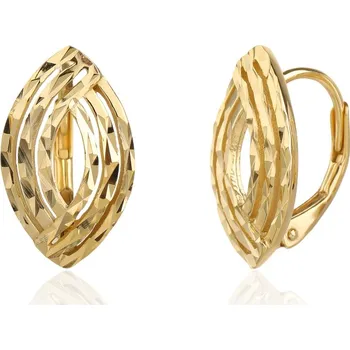 Náušnice Pozlacené stříbrné náušnice JVD SVLE3521XJ6GO00