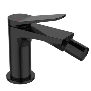 Invena Alonia, bidetová baterie h-128, černá lesklá, INV-BB-70-004-V