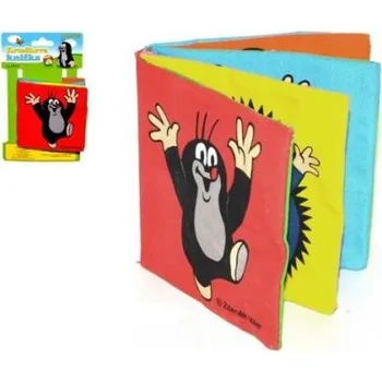 Hračka pro nejmenší Knížka Krtek textilní šustící rozkládací 10x10cm na kartě 0+