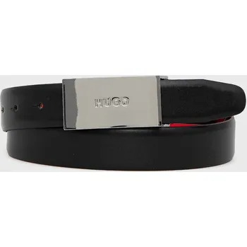 Opasek Kožený pásek Hugo 50470638 černá 99X, vel. 100