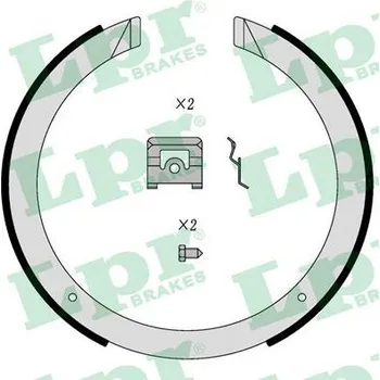 Brzdová čelist Sada brzdových čelistí, parkovací brzda LPR 01098