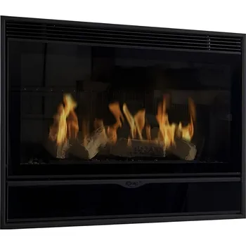 Krbová vložka Vestavný plynový krb Karma Elegance Exclusive 67 ZP, s výkonem 8,9 kW, bez krycího rámečku, antracit metallic